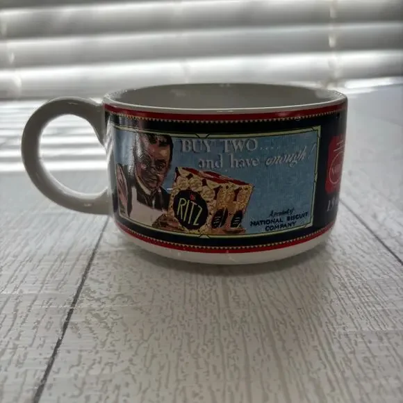 Vintage NABISCO Soup Cup Mug Bowl Premium Crackers Set Of 8